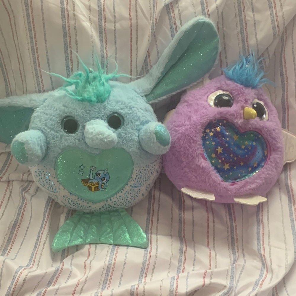 Blue and Purple Stuffed Animal Set